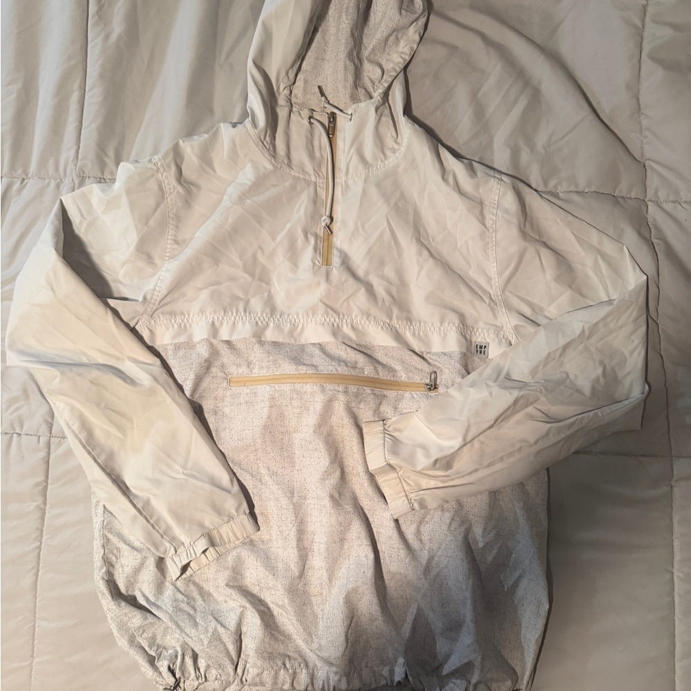 Empyre Light Gray Hooded Windbreaker